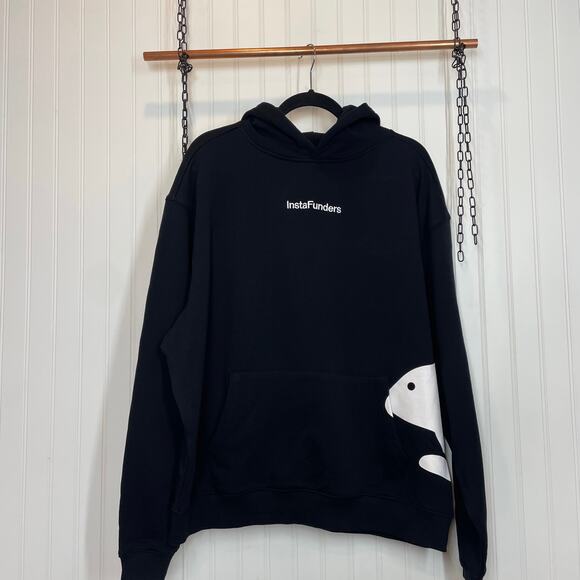 NWT Deuce Men’s Black Rabbit Pullover Hoodie Size XL - Picture 1 of 6